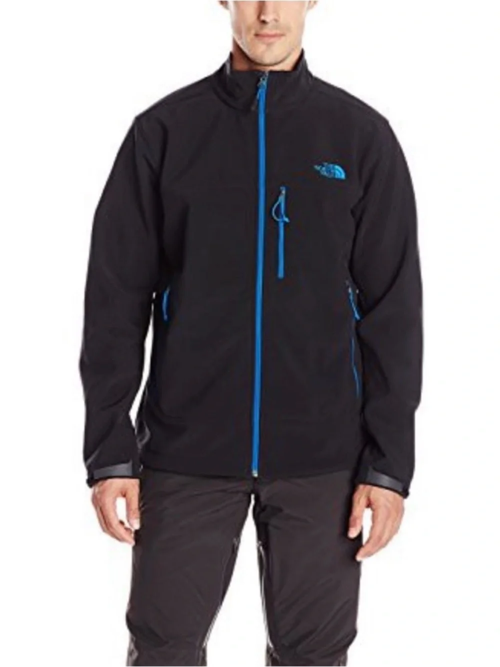 The North Face Men’s Apex Bionic Jacket Black with Blue Fleece Lining Size XXL